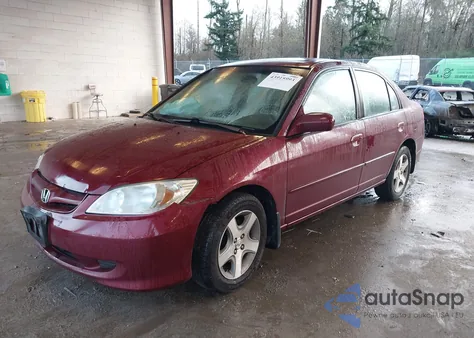 2004 Honda Civic Ex z USA, uszkodzony, nr VIN 2HGES26784H539162